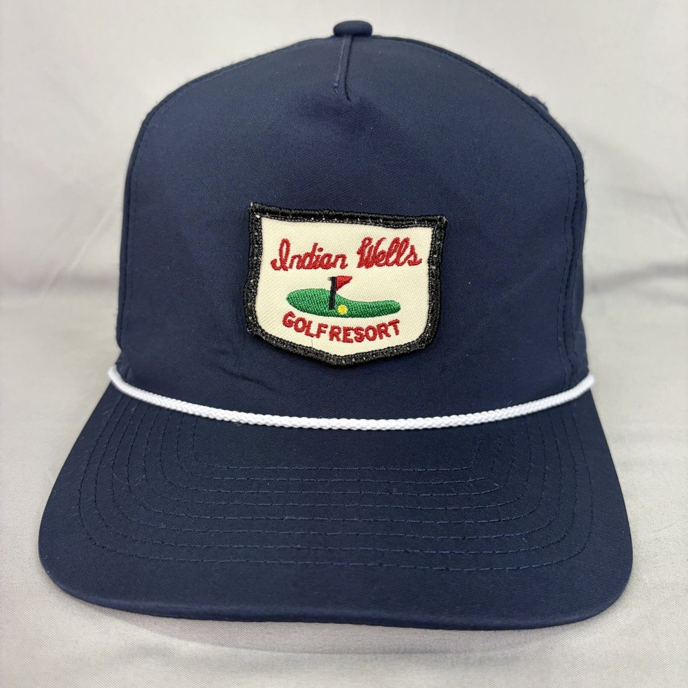 Imperial Hat Indian Wells Golf Resort Mens OSFA Navy Blue Rope Snapback